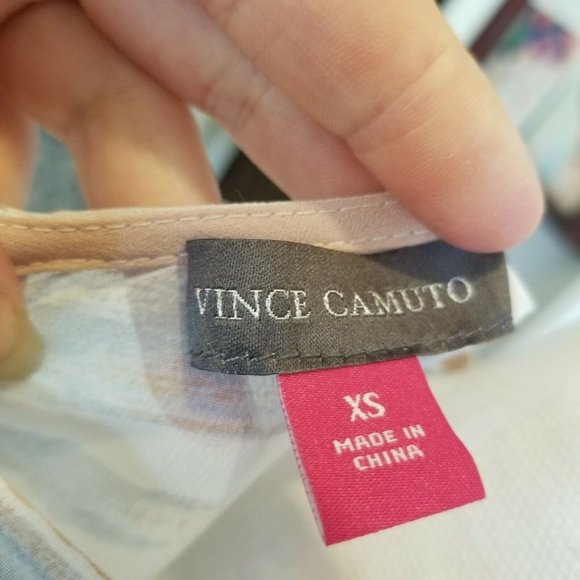 Vince Camuto Watercolor Sheer Swim‎ Cover Beachwear Resortwear Side Slits XS - Picture 6 of 7